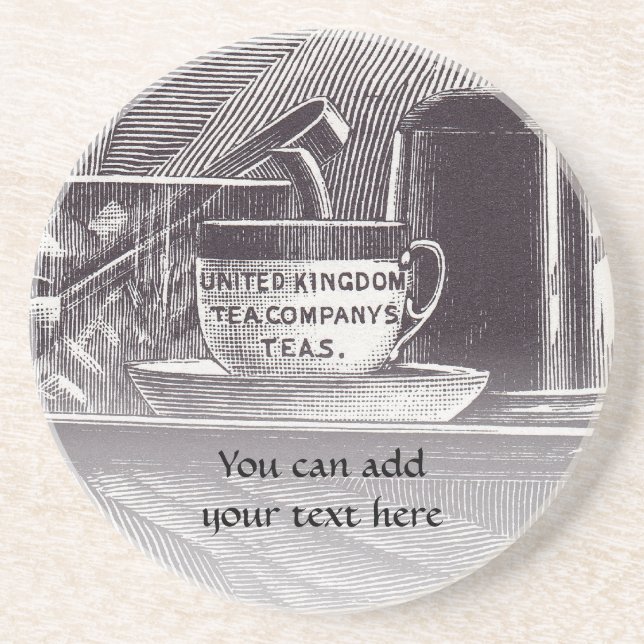 Vintage Tea Tray Coaster (Front)