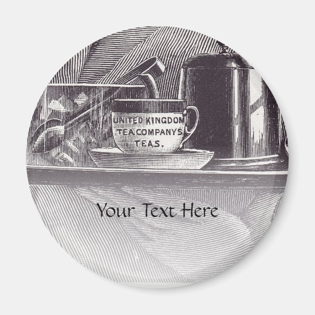Vintage Tea Tray Magnet (Front)