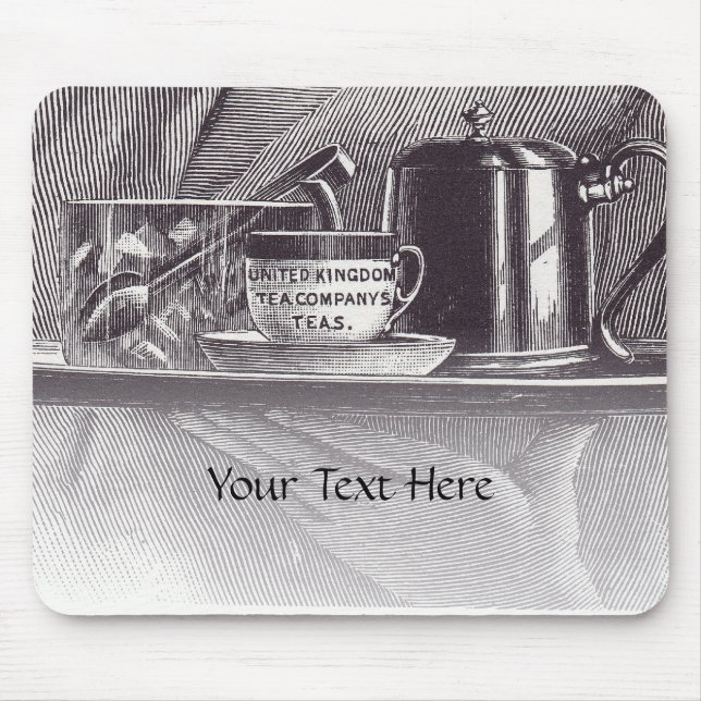 Vintage Tea Tray Mouse Mat (Front)
