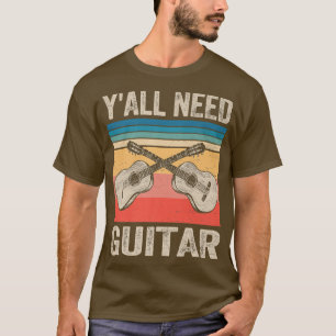 Vintage Teacher Yall Need Guitar1202 T-Shirt