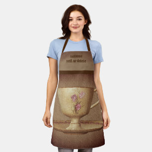 Vintage Teacup And Saucer Personalised Apron