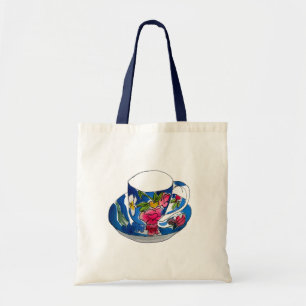 Vintage Teacups original watercolour illustration Tote Bag