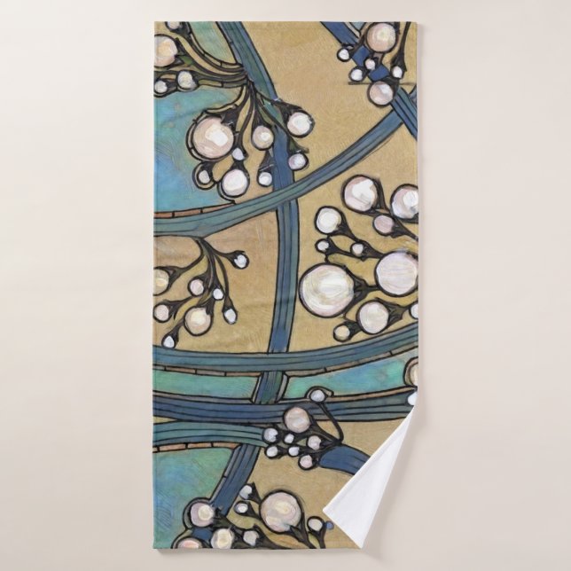 Vintage Teal Bath Towel (Bath Towel)