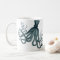 Vintage Teal Blue Vintage Octopus Nautical