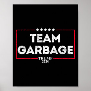 Vintage Team Garbyge For Trump 2025 Poster