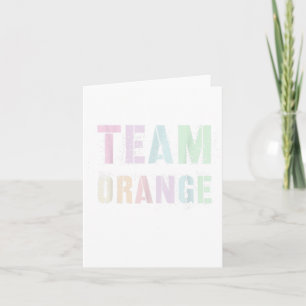 Vintage Team Orange Summer Camp War Game Sports Co Card