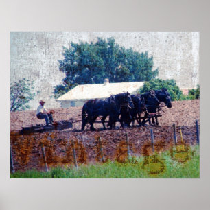 Vintage Team Work Poster