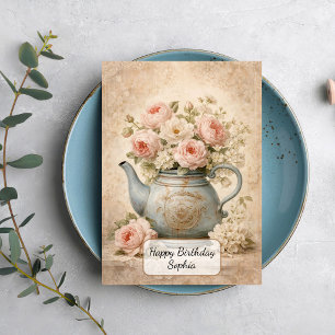 Vintage Teapot Card