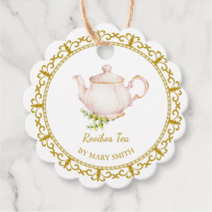 Vintage Teapot Homemade Rooibos Tea Hang Tag
