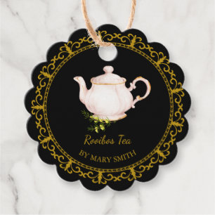 Vintage Teapot Homemade Rooibos Tea Hang Tag