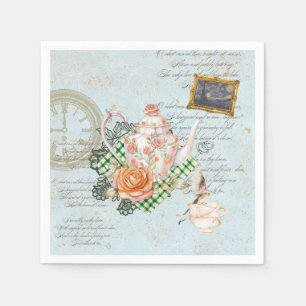 Vintage Teapot Napkin