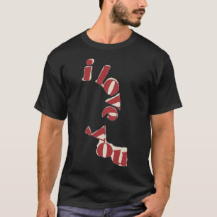 Vintage Tear I Love You T-Shirt