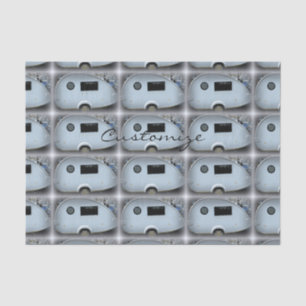 Vintage teardrop trailer caravan Thunder_Cove Tissue Paper