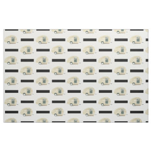 Vintage teardrop trailer gypsy caravan 2 fabric