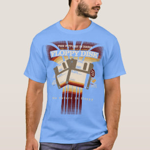 Vintage Tech Retro Computing Floppy Disc Humour T-Shirt