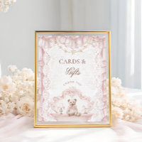 Vintage Teddy Bear Baby Shower Cards and Gifts