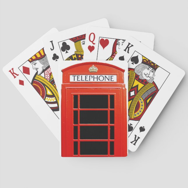 Vintage Telephone Booth Playing Cards (Back)
