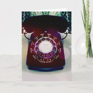 Vintage Telephone Greeting Card. Card