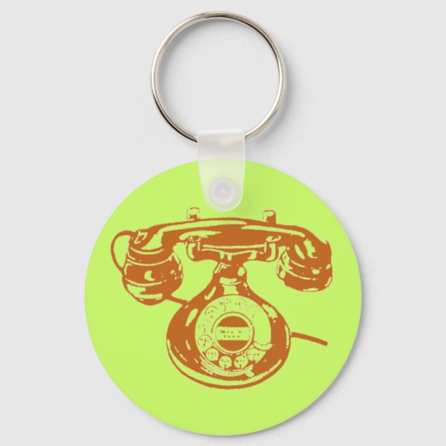 Vintage Telephone Key Ring (Front)