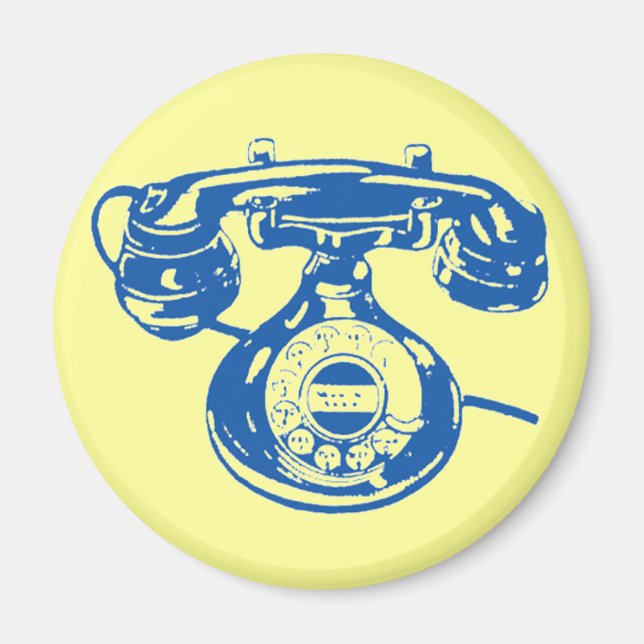 Vintage Telephone Magnet (Front)