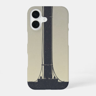 Vintage Telephone Pole Base iPhone 16 Case