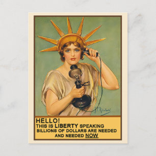 Vintage Telephone Postcard