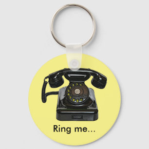 Vintage telephone ring me... keyring