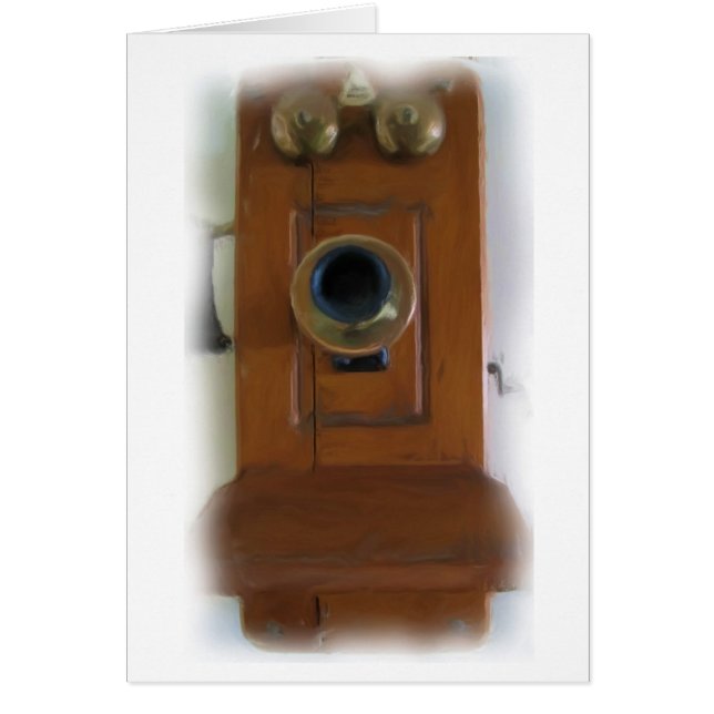 Vintage Telephone "Ring Ring!" Card (Front)