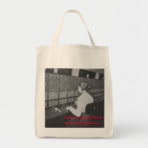 Vintage Telephone Switchboard Operator Tote