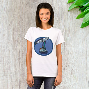 Vintage Telescope Astronomy Enthusiast Stargazing T-Shirt