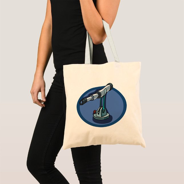 Vintage Telescope Astronomy Enthusiast Stargazing  Tote Bag (Creator Uploaded)