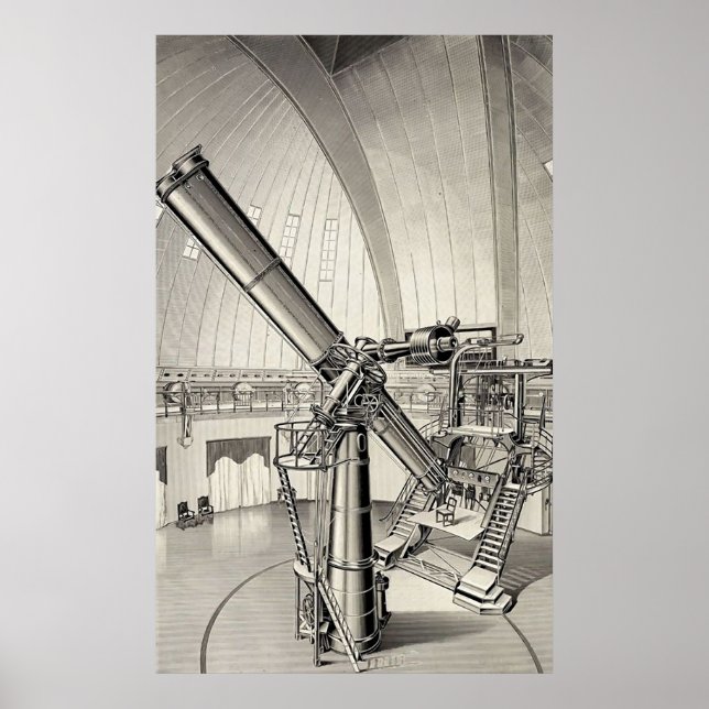 Vintage Telescope Poster (Front)