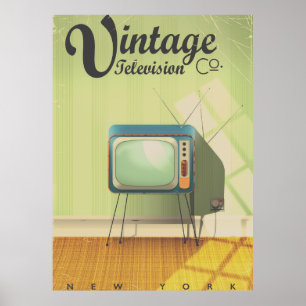 Vintage Television Co. Commercial Filter Poster