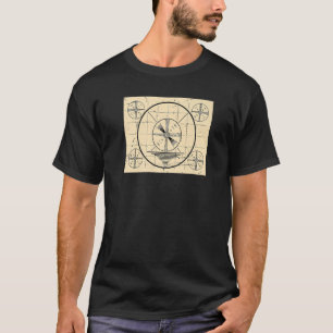 Vintage Television Sign Off Test Pattern T-Shirt