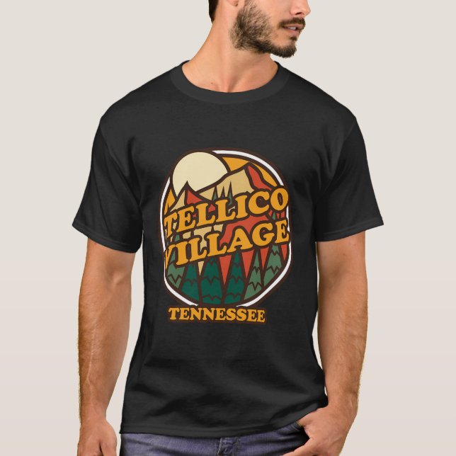 Vintage Tellico Village Tennessee Mountain Hiking  T-Shirt (Front)