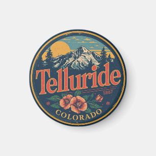 vintage Telluride colorado nature outdoor gifts Magnet