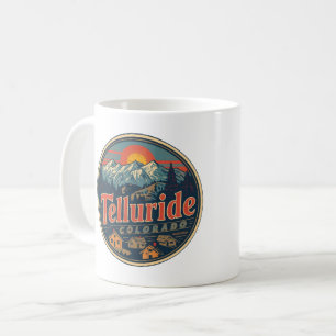 vintage Telluride colorado outdoor hiking gifts Coffee Mug