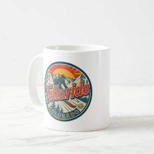 vintage Telluride colorado skiing outdoor gifts Coffee Mug