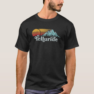 Vintage Telluride Retro Distressed Vibe Mountains  T-Shirt
