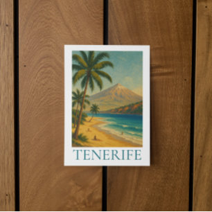 Vintage Tenerife Canary Island Beach Playa Travel Postcard