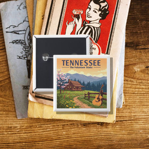 Vintage Tennessee 15 Cm Square Badge