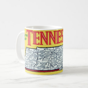 Vintage Tennessee Map Coffee Mug