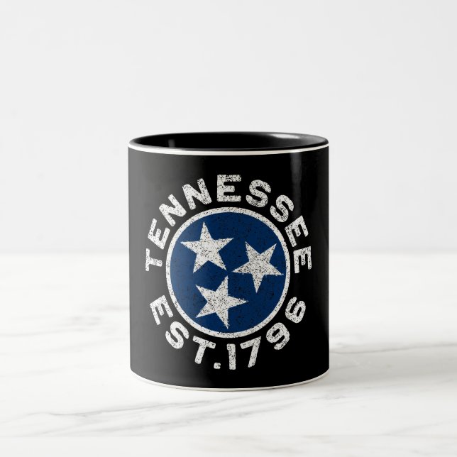 Vintage Tennessee Two-Tone Coffee Mug (Center)