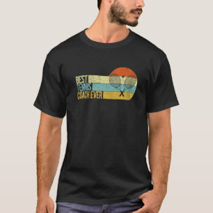 Vintage Tennis Coach Best Tennis Coach Ever Retro T-Shirt
