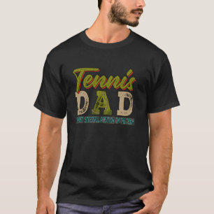 Vintage Tennis Dad Most Stressful Position On The T-Shirt