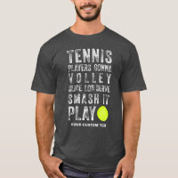 Vintage Tennis Players Gonna Play Cool Custom