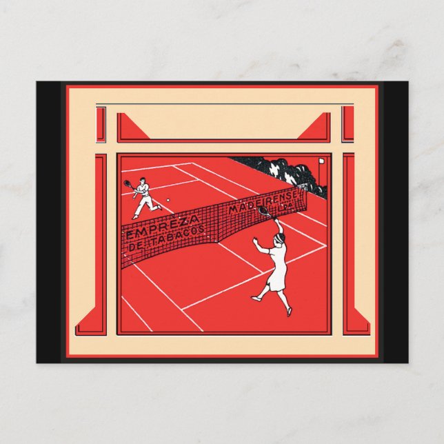 Vintage Tennis Postcard (Front)