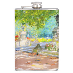 Vintage Terrace, Prospect Park (1887) drawing Hip Flask