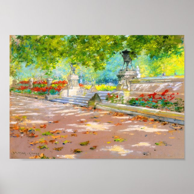 Vintage Terrace, Prospect Park (1887) drawing Poster (Front)