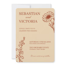 Vintage Terracotta Floral Wedding-Elegant Minimali